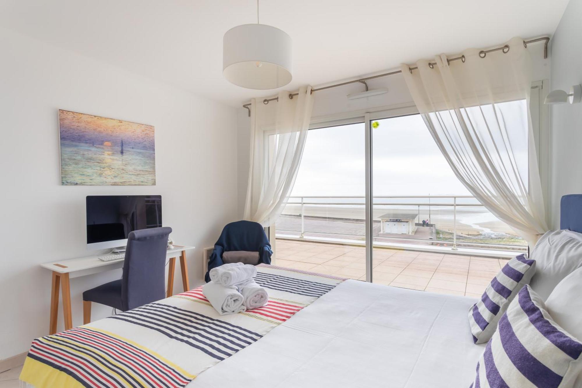 Glaz-Zen - Spacieux Appt Face A La Mer Эрки Экстерьер фото